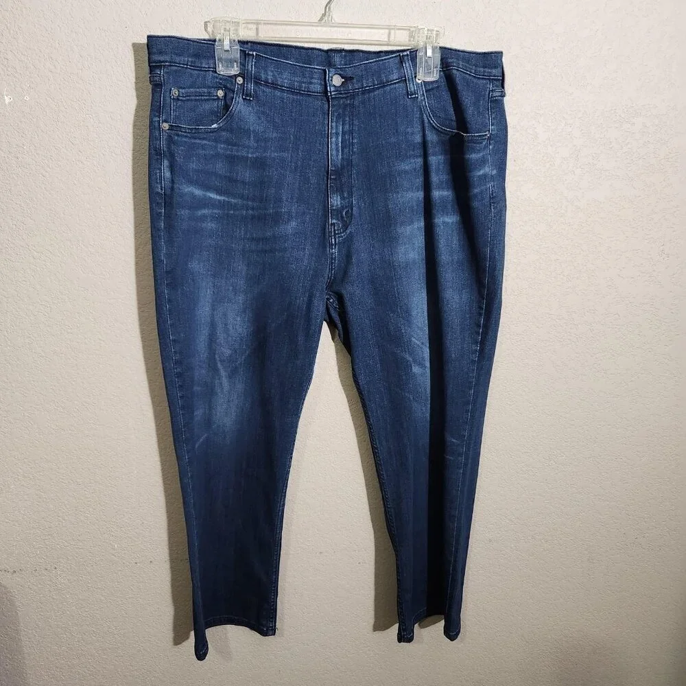 Levis 559 Jeans Mens 44x28 Blue Straight Fit Stretch Denim Medium Wash Big Tall
